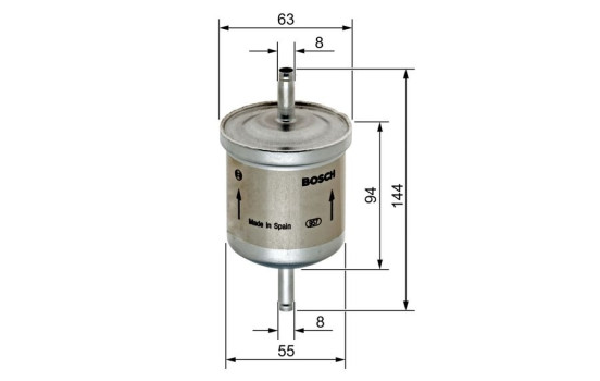 Filtro de combustible F5280 Bosch, Imagen 5