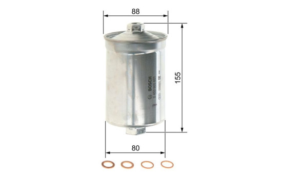 Filtro de combustible F5601 Bosch, Imagen 6