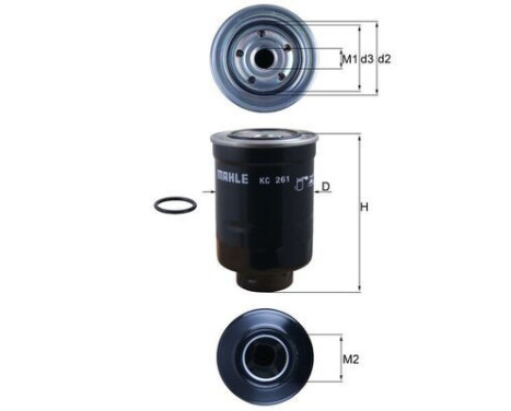 Filtro de combustible KC 261D Mahle
