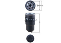 Filtro de combustible KC 584 Mahle