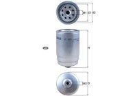 Filtro de combustible KC 605D Mahle