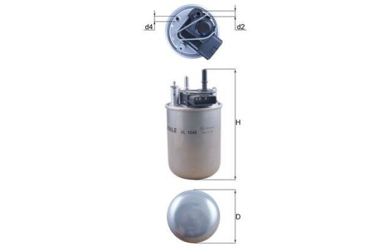 Filtro de combustible KL 1048 Mahle