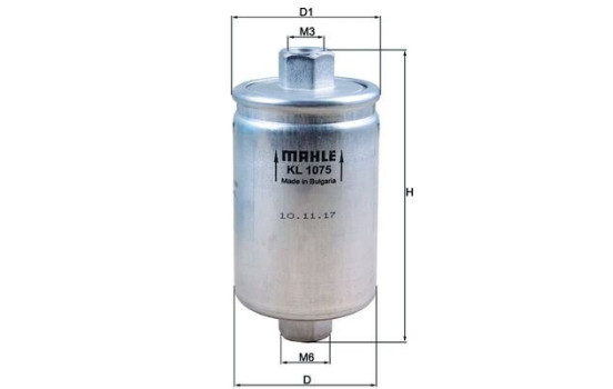 Filtro de combustible KL 1075 Mahle