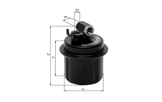 Filtro de combustible KL 108 Mahle