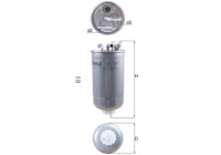 Filtro de combustible KL 147/1D Mahle