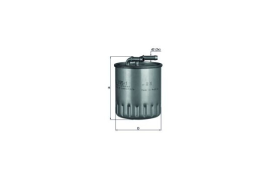Filtro de combustible KL 155/1 Mahle, Imagen 2