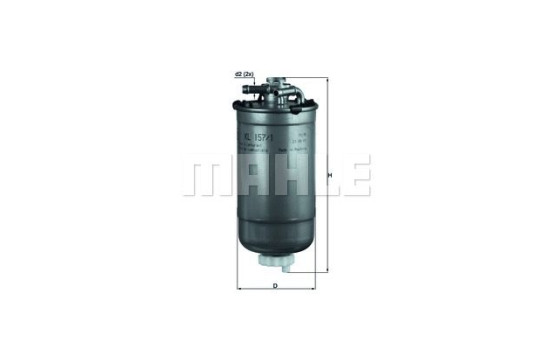 Filtro de combustible KL 157/1D Mahle
