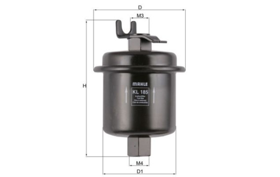 Filtro de combustible KL 185 Mahle, Imagen 2