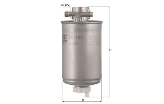 Filtro de combustible KL 197 Mahle, Imagen 2