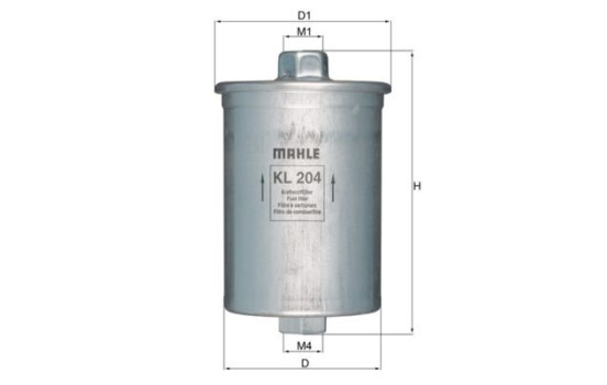 Filtro de combustible KL 204 Mahle, Imagen 2