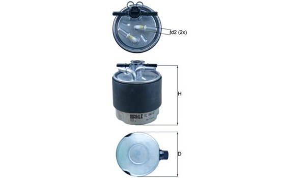 Filtro de combustible KL 440/41 Mahle