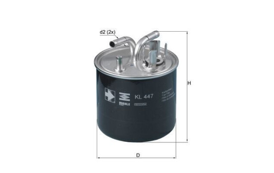 Filtro de combustible KL 447 Mahle, Imagen 2