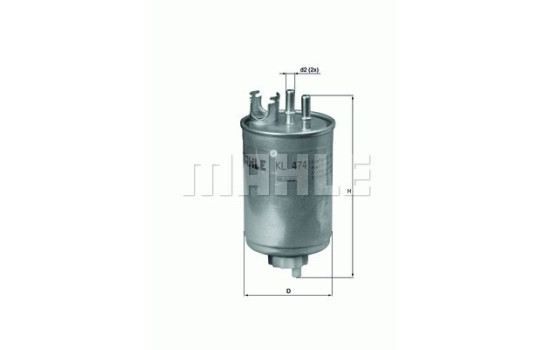 Filtro de combustible KL 474 Mahle