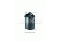 Filtro de combustible KL 497D Mahle