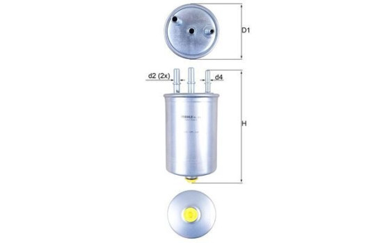 Filtro de combustible KL 511 Mahle, Imagen 2