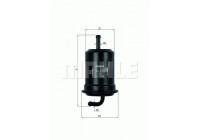 Filtro de combustible KL 523 Mahle