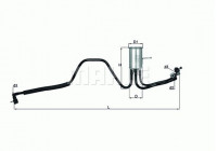 Filtro de combustible KL 544 Mahle