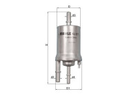 Filtro de combustible KL 871 Mahle