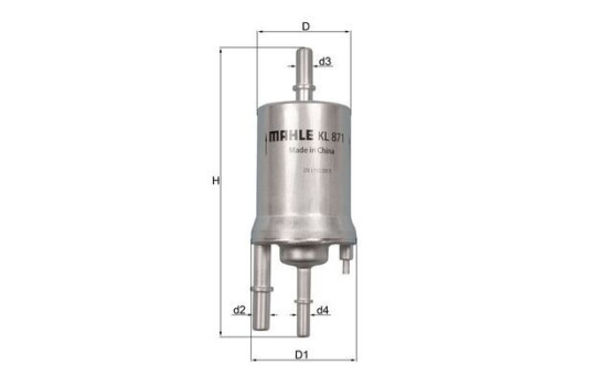 Filtro de combustible KL 871 Mahle