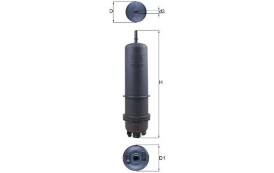Filtro de combustible KL 872/7 Mahle