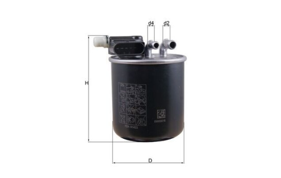 Filtro de combustible KL 948 Mahle