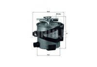 Filtro de combustible KLH 44/22 Mahle