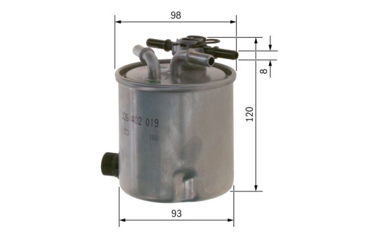 Filtro de combustible N2019 Bosch, Imagen 5