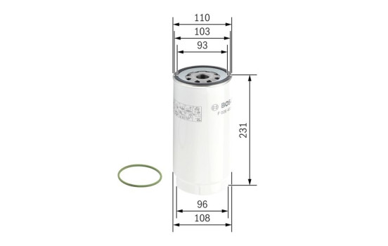 Filtro de combustible N2038 Bosch, Imagen 4