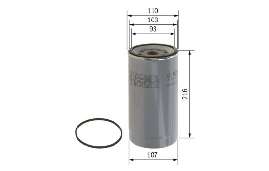 Filtro de combustible N2143 Bosch, Imagen 5
