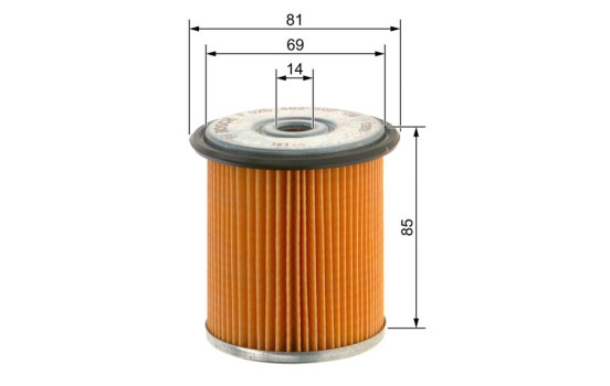 Filtro de combustible N2502 Bosch, Imagen 5