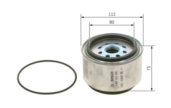Filtro de combustible N4450 Bosch, Imagen 5