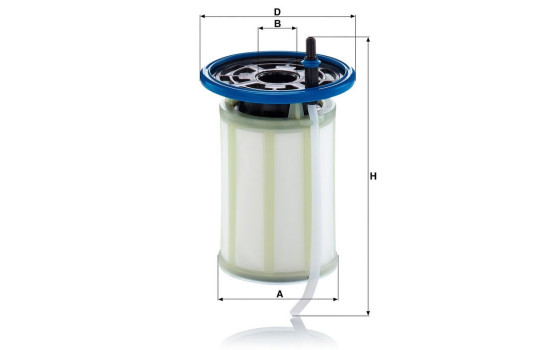 Filtro de combustible PU 7018 MANN-FILTER, Imagen 2