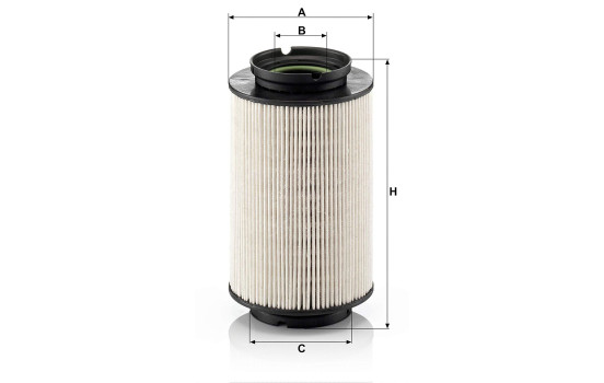 Filtro de combustible PU 936/2 x MANN-FILTER, Imagen 2