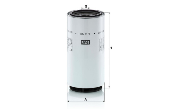 Filtro de combustible WK 1176 x MANN-FILTER, Imagen 2