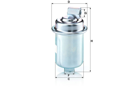 Filtro de combustible WK 614/44 MANN-FILTER, Imagen 3