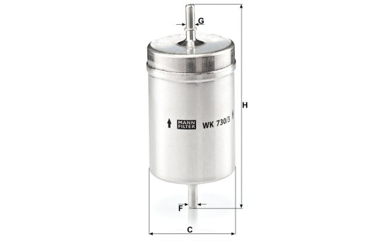 Filtro de combustible WK 730/3 MANN-FILTER, Imagen 3