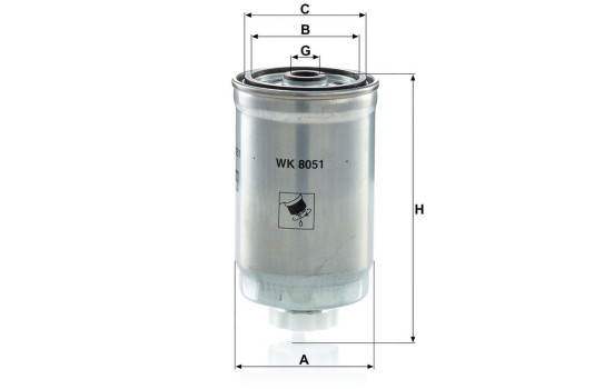 Filtro de combustible WK 8051 MANN-FILTER, Imagen 3
