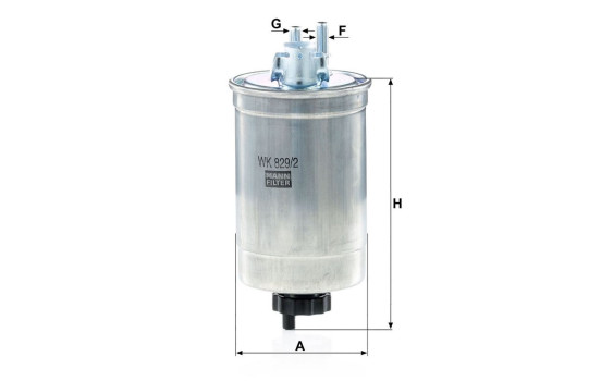 Filtro de combustible WK 829/2 Mann, Imagen 3