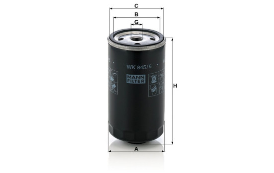 Filtro de combustible WK 845/6 Mann, Imagen 3