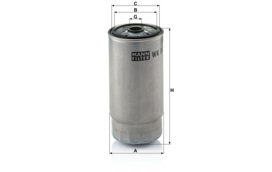 Filtro de combustible WK 845/7 Mann, Imagen 3