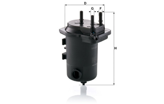 Filtro de combustible WK 939/9 x Mann, Imagen 3