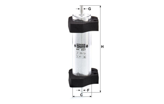 Filtro de combustible WK6021 Mann, Imagen 3