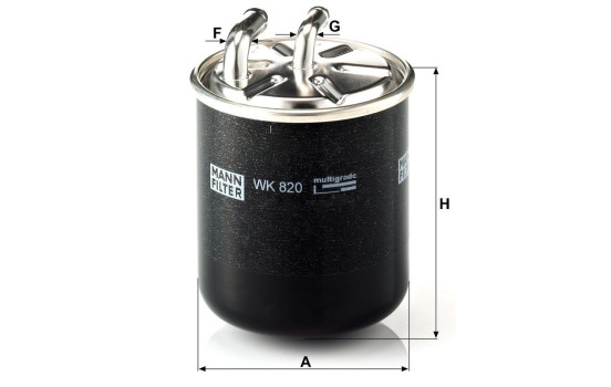Filtro de combustible WK820 Mann, Imagen 3
