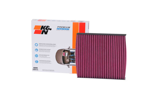 El filtro de aire interior de un solo uso premium de K&N se adapta a varios modelos de Mitsubishi/Nissan (DVF5050 K&N, Imagen 3