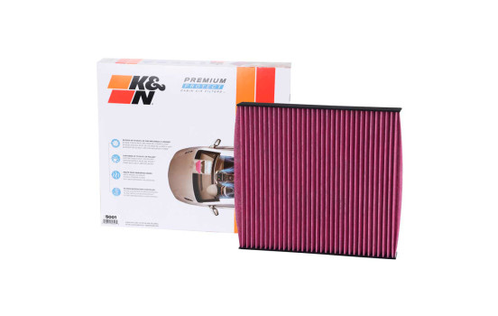 El filtro de aire interior de un solo uso premium de K&N se adapta a varios modelos de Volkswagen/Audi/Porsche (D DVF5009 K&N, Imagen 3