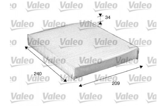 FILTRO DE AIRE DE CABINA: GRUPO GM 698882 Valeo