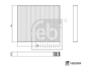 Filtro interior 1002069 FEBI