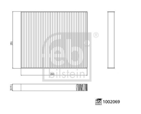 Filtro interior 1002069 FEBI