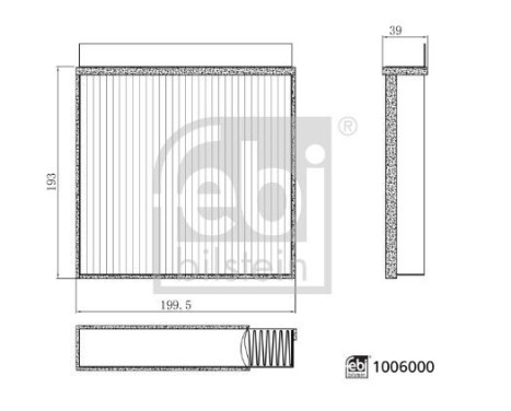 Filtro interior 1006000 FEBI