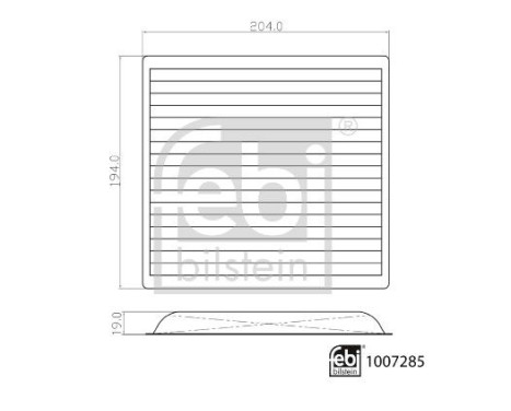 Filtro interior 1007285 FEBI